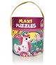Maxi puzzle educativ Roter Kafe Unicorni in tub