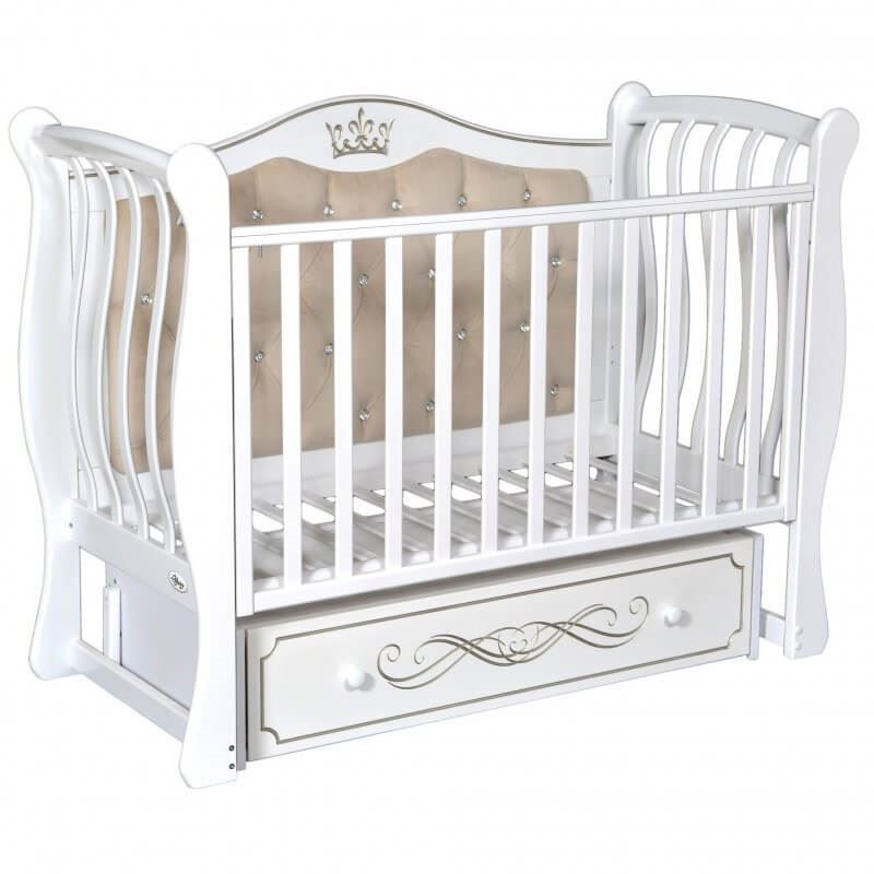 Patut pentru copii Oliver Brianna Elegance Alb