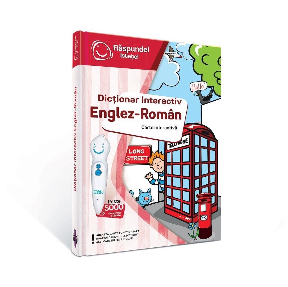 Carte interactiva Raspundel Istetel Dictionar roman-englez