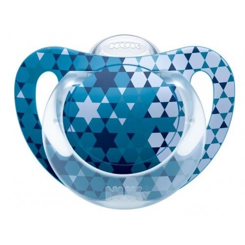 Пустышка NUK Genius Color из силикона (0-6 мес.)