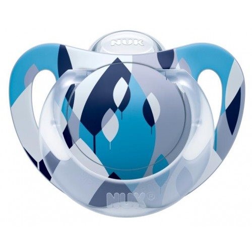 Пустышка NUK Genius Color из силикона (0-6 мес.)