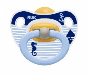 Пустышка NUK Happy Kids из латекса (0-6 мес.)