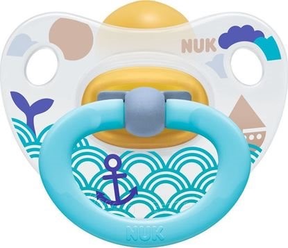 Пустышка NUK Happy Kids из латекса (0-6 мес.)