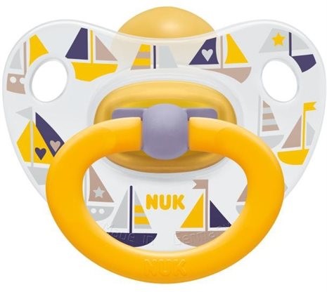 Пустышка NUK Happy Kids из латекса (0-6 мес.)