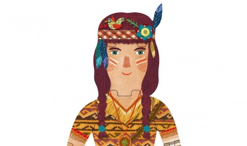 Puzzle reversibil Partile corpului Londji Indian