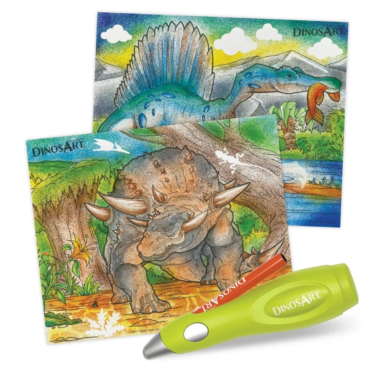 Набор раскрасок DinosArt с аэрографом