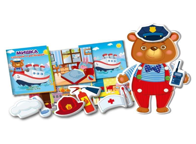 Joc de masa Vladi Toys cu elemente mobile, Ursuletul Mishka