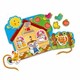 Joc de dezvoltare Vladi Toys cu siret si lipici, Casuta Prietenilor