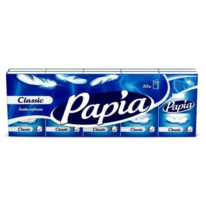 Servetele uscate Papia Classic (4 straturi), 10 buc.