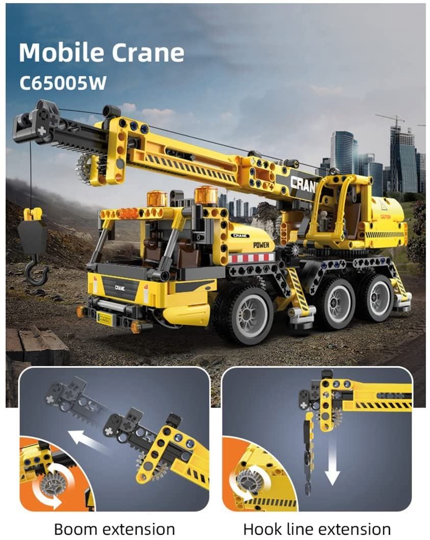 Конструктор CaDA Автокран, 658 эл.