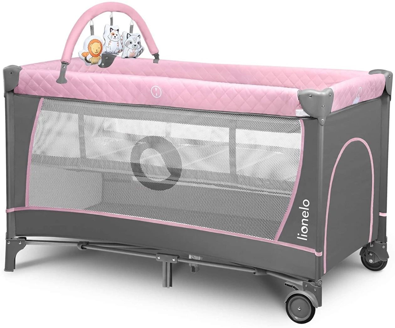 Patut pliabil Lionelo Flower Flamingo