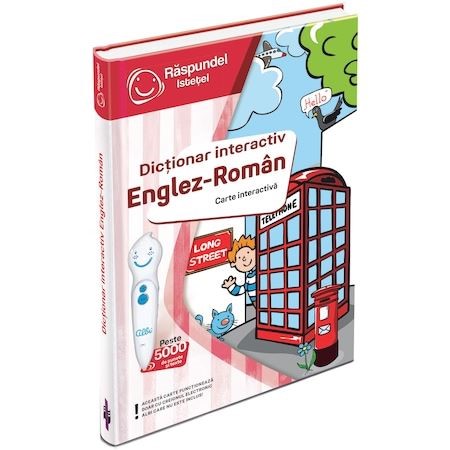 Carte interactiva Raspundel Istetel Dictionar roman-englez