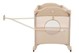 Patut pliabil cu 2 nivele KikkaBoo Milky Way Beige