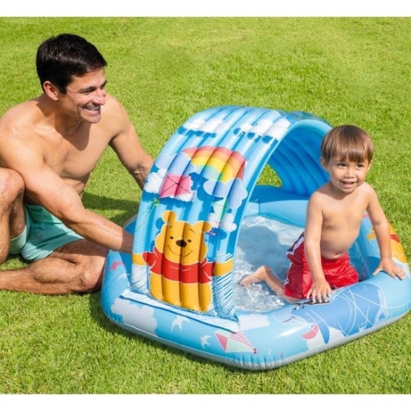 Piscina cu fund gonflabil pentru copii Intex Winnie the Pooh (1-3 ani)