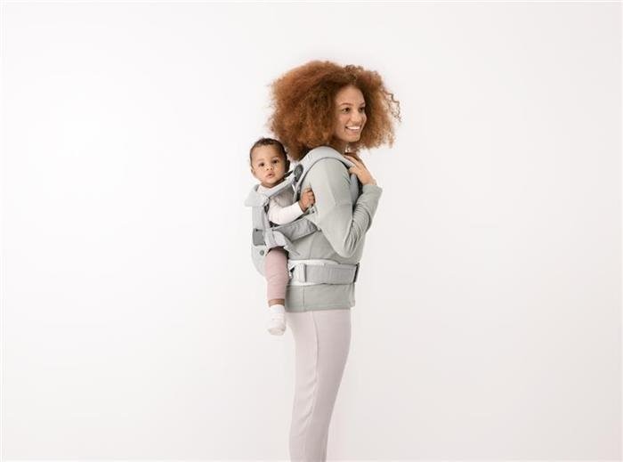 Анатомический рюкзак-кенгуру BabyBjorn One Air Silver, 3D Mesh