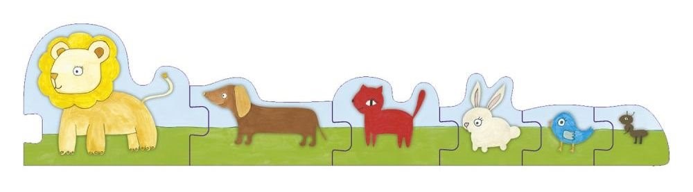 Puzzle educativ Noriel De la mic la mare "Animalute"