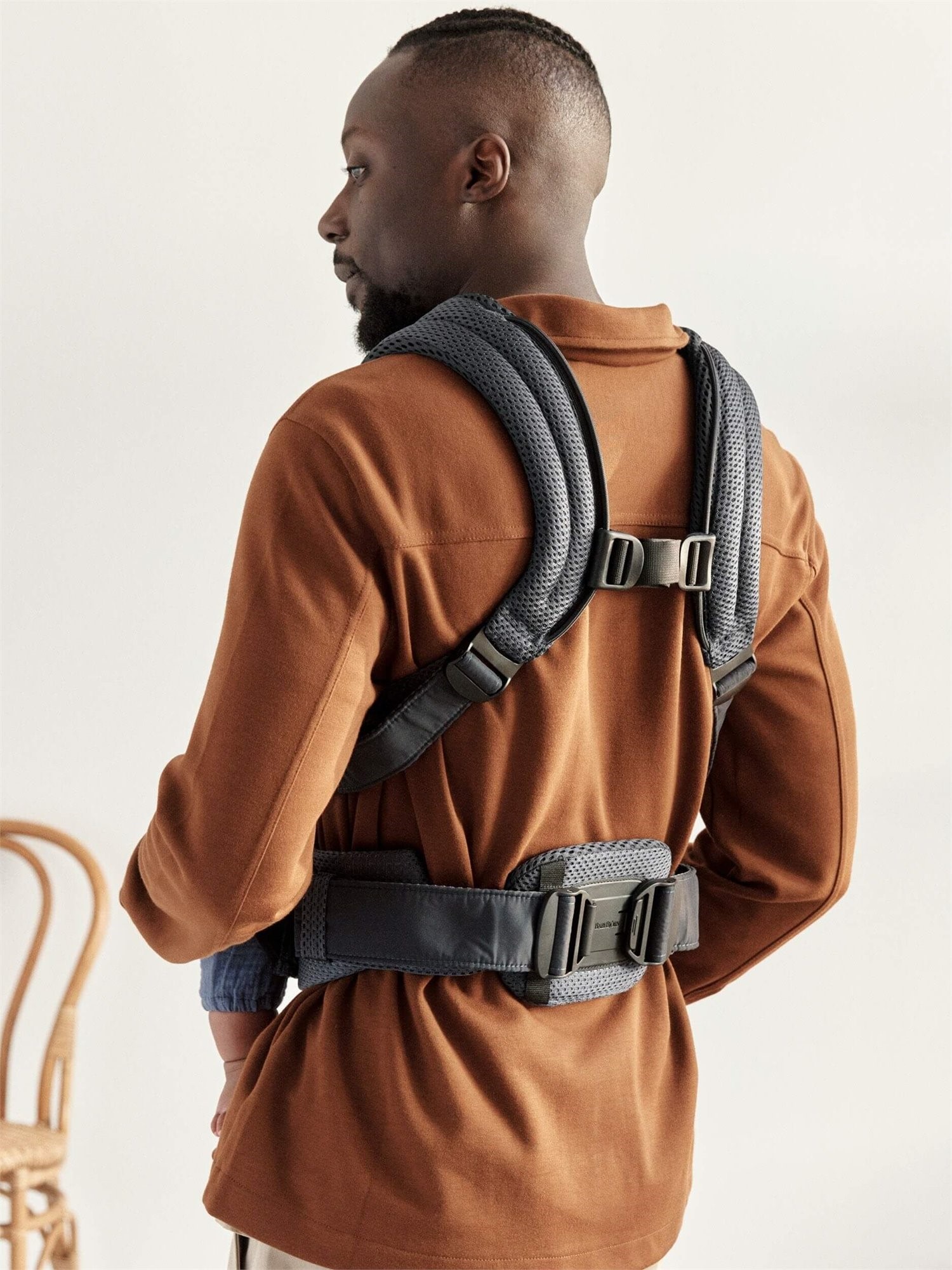 Анатомический мультифункциональный рюкзак-кенгуру BabyBjorn Harmony Anthracite, 3D Mesh