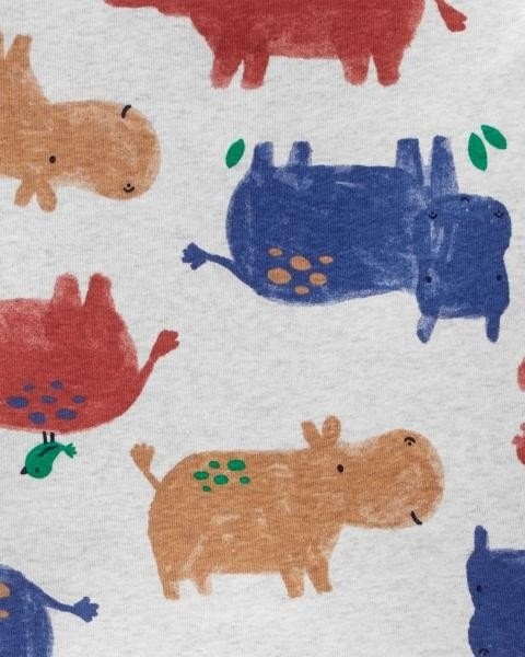 Carter's Set 2 piese Pijamale Hipopotam