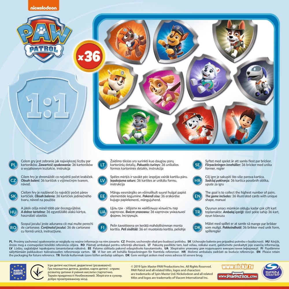 Joc de masa Trefl Memos Paw Patrol