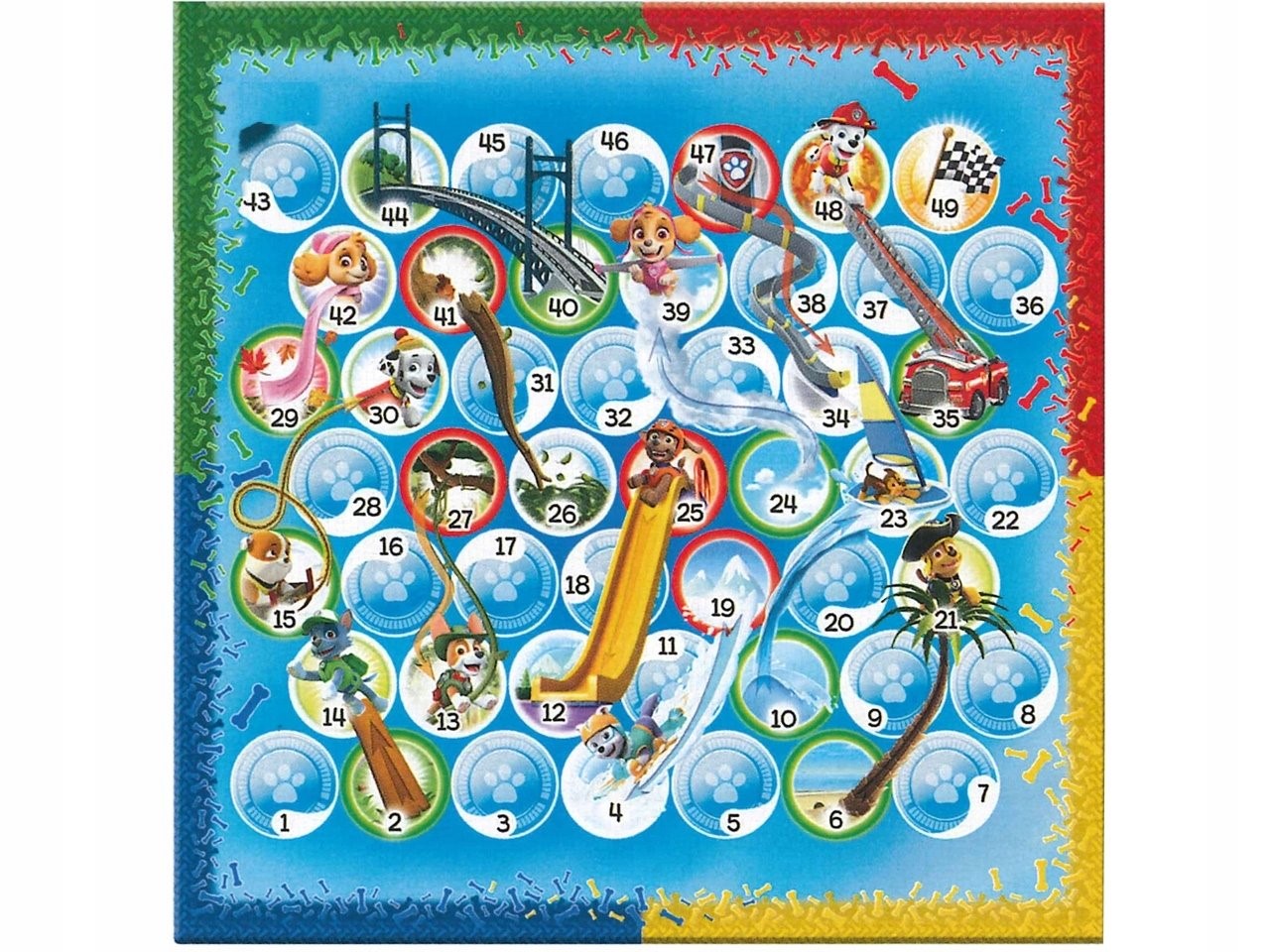 Joc de masa Trefl 2 in1 Paw Patrol, Ludo si Cursa Catelusilor