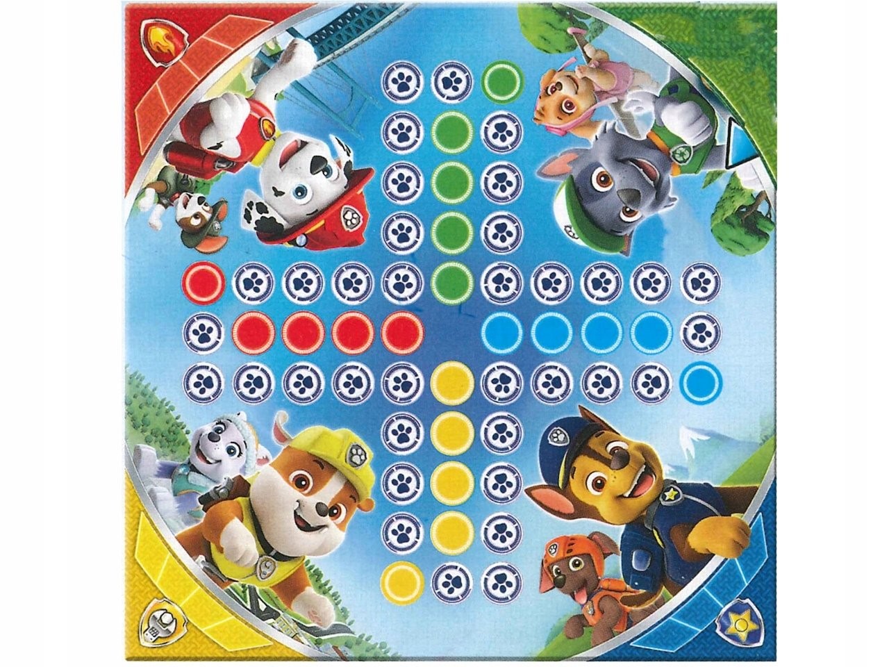 Joc de masa Trefl 2 in1 Paw Patrol, Ludo si Cursa Catelusilor