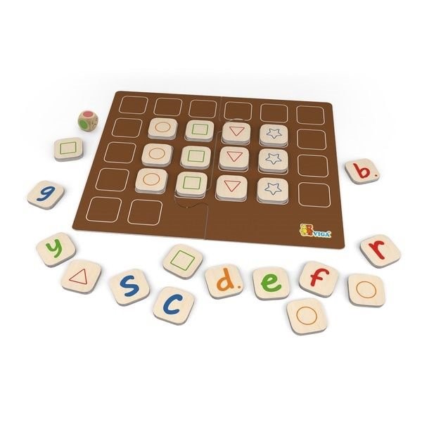 Joc educativ din lemn Viga Toys Alfabet