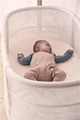 Patut reglabil pe inaltime din mesh Babybjorn Alb