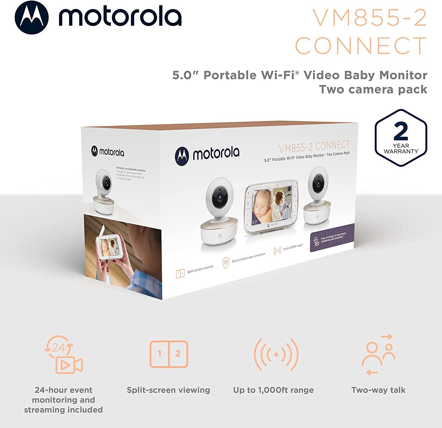 Interfon video digital Motorola Wi-Fi Connect VM855