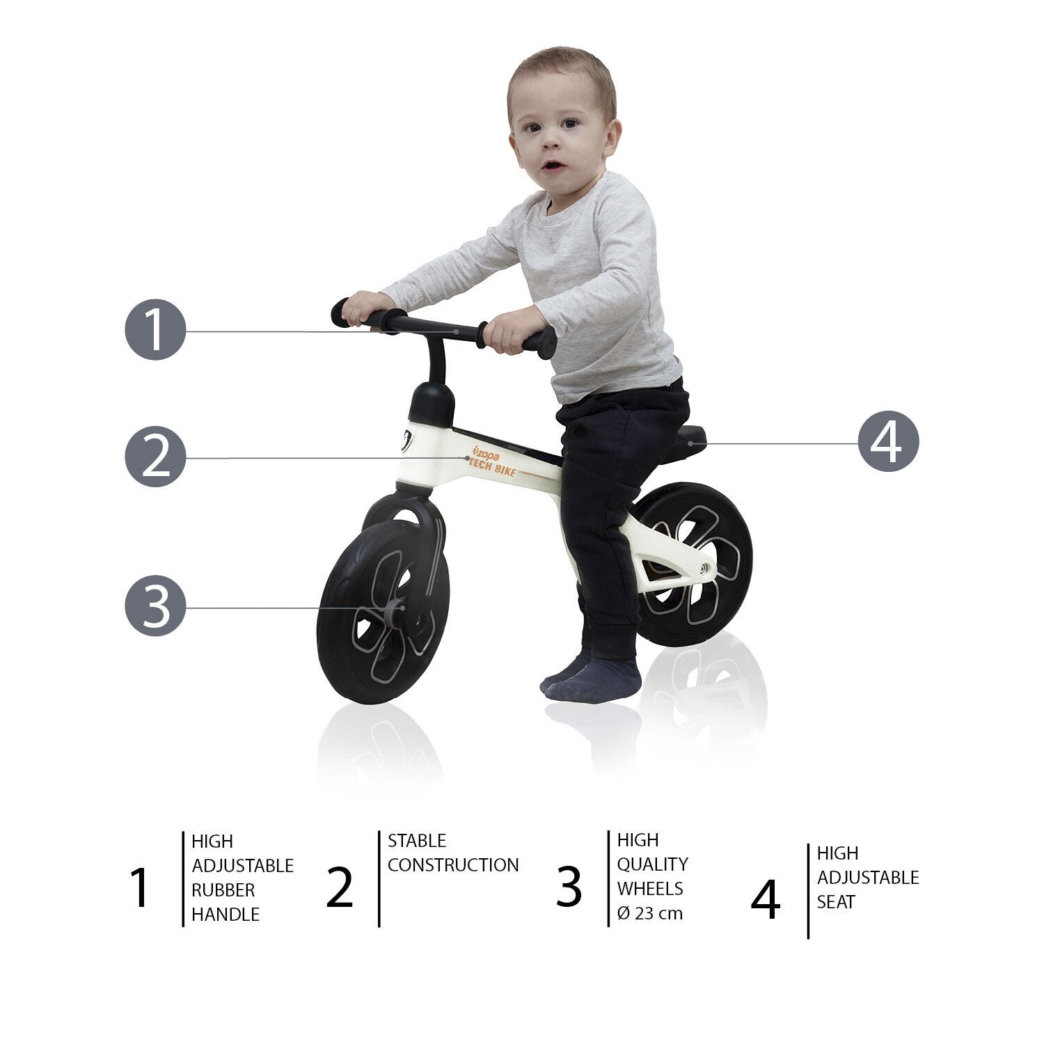 Велосипед ZOPA Tech Bike White