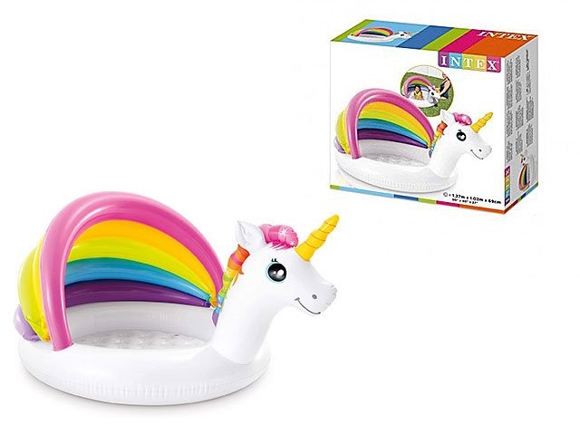 Bazin gonflabil Intex Unicorn 127x102x69cm (1-3ani)