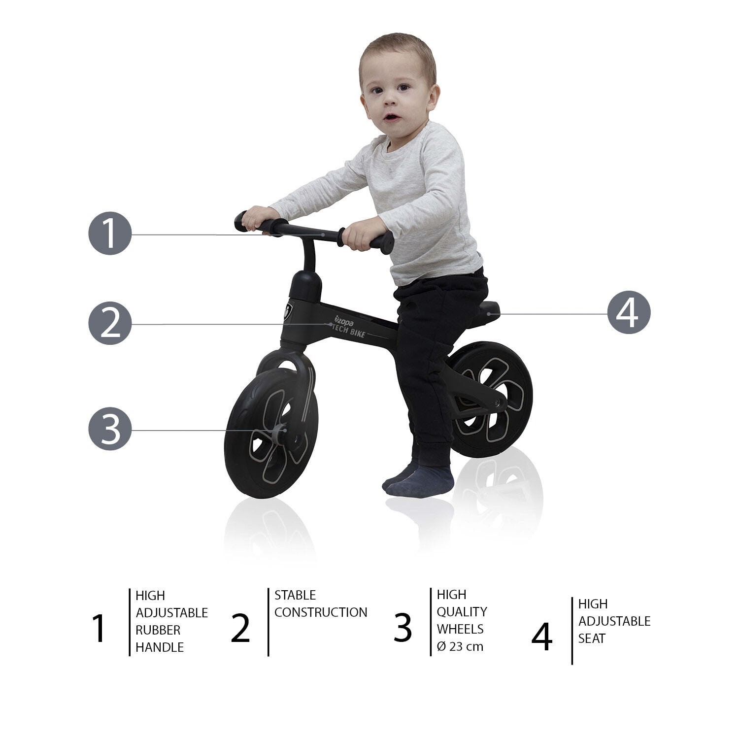 Велосипед ZOPA Tech Bike Black
