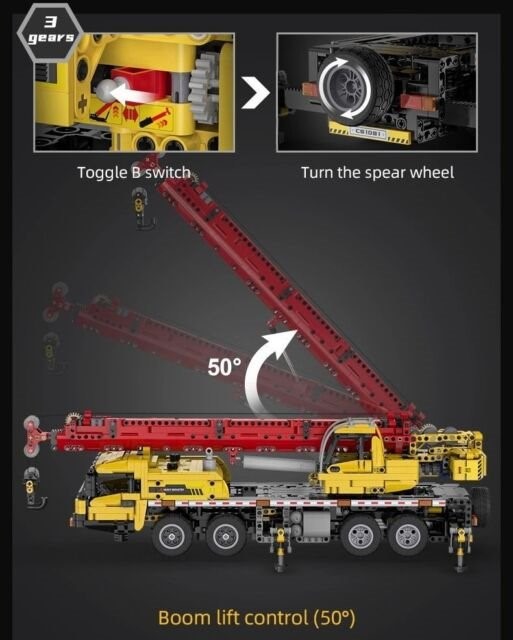 Конструктор CaDA Crane Truck, 1831 штук