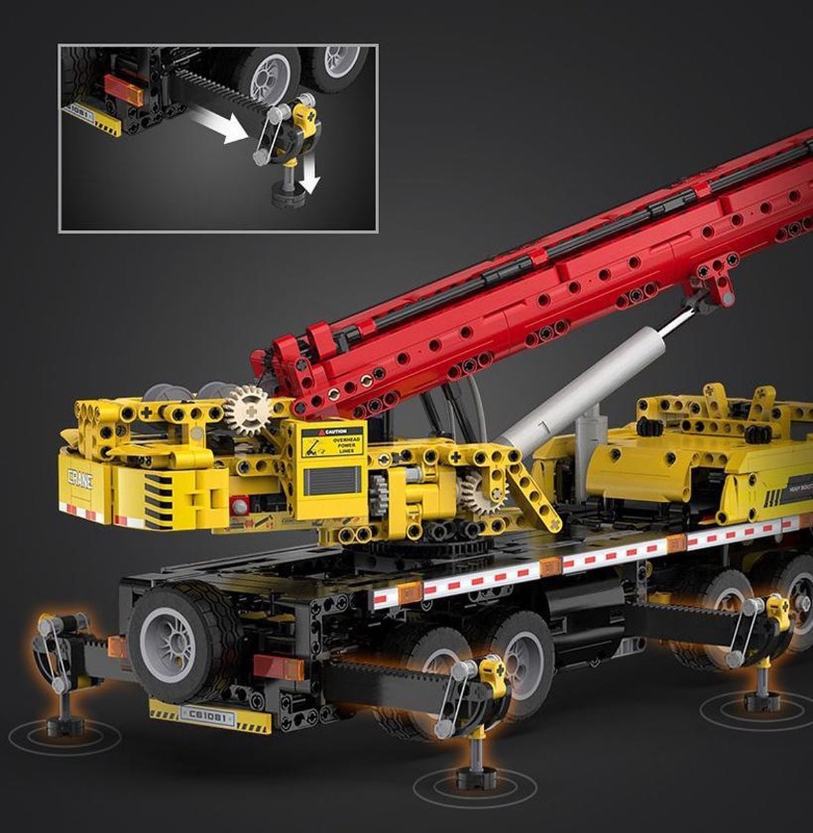 Конструктор CaDA Crane Truck, 1831 штук
