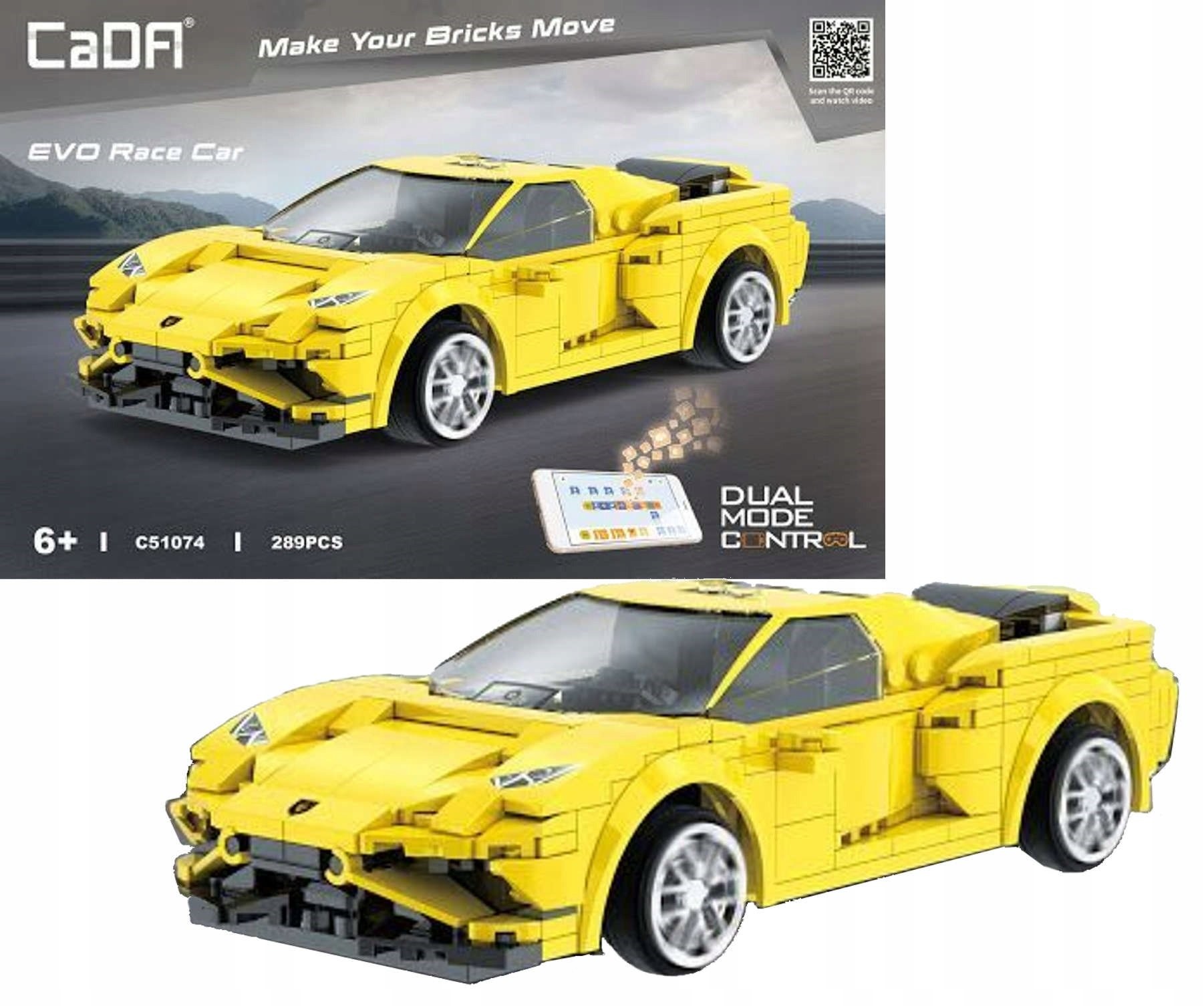 Конструктор CaDA EVO Race Car, 289 штук