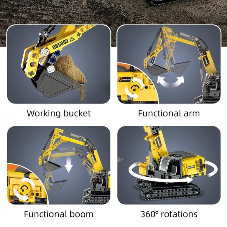 Конструктор CaDA Excavator, 467 штук