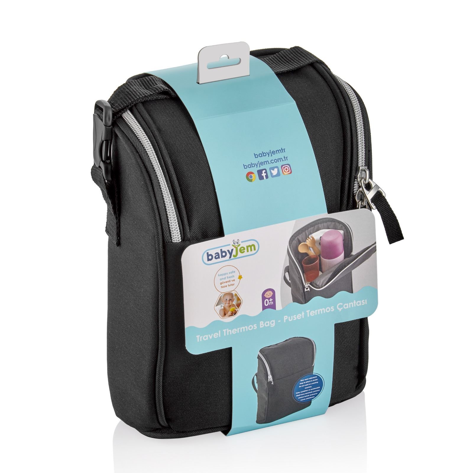 Термоизоляционная сумка BabyJem Handy Travel Black