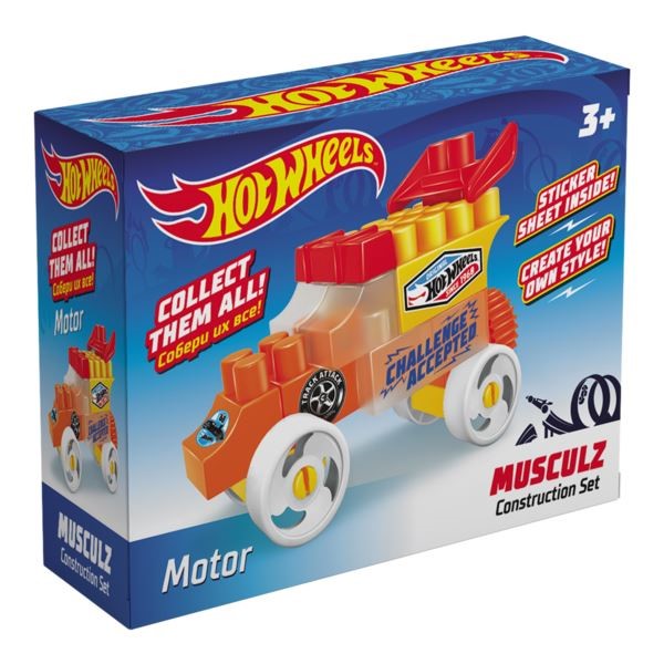 Детский развивающий конструктор Bauer Hot Wheels Серия Musculz G Motor