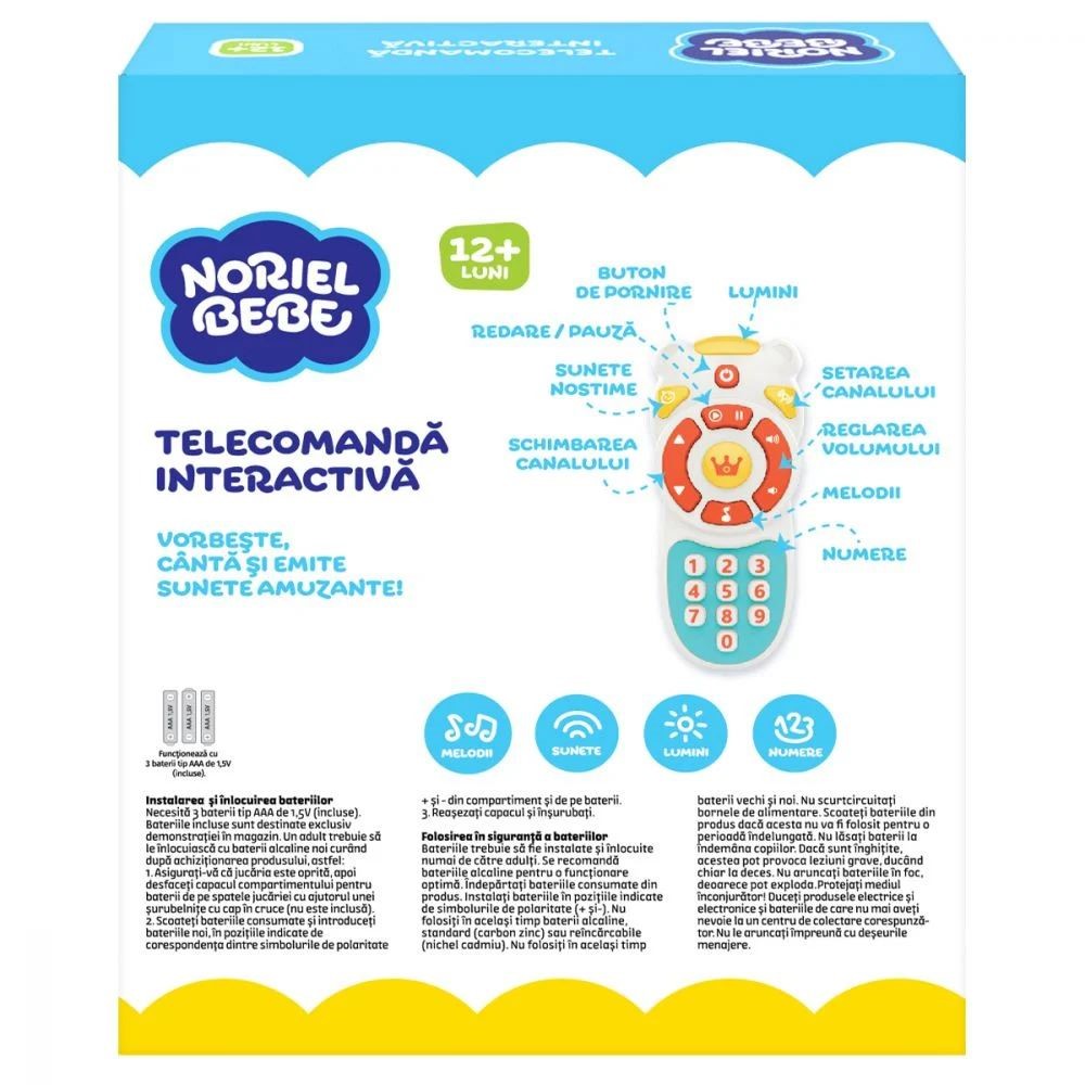 Интерактивная игрушка Noriel Babe "Пульт" (рум.)