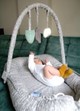 Babynest cu bara jucarii BabyJem Between parents Menta