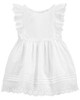 OshKosh Платье белое с вышивкой