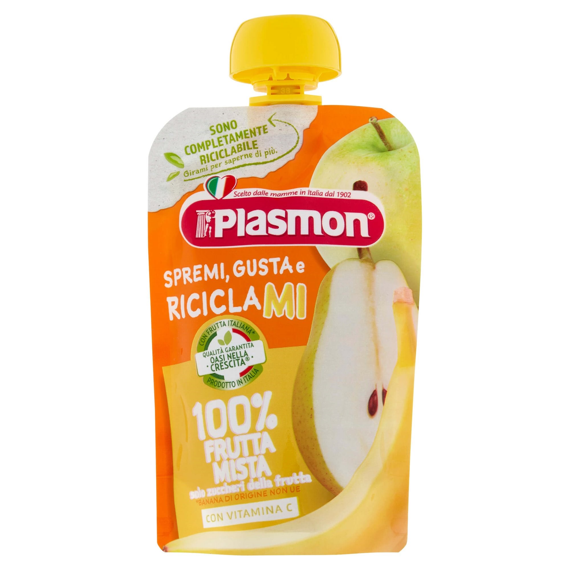 Piure Plasmon Mix de fructe (6+ luni), 100 g