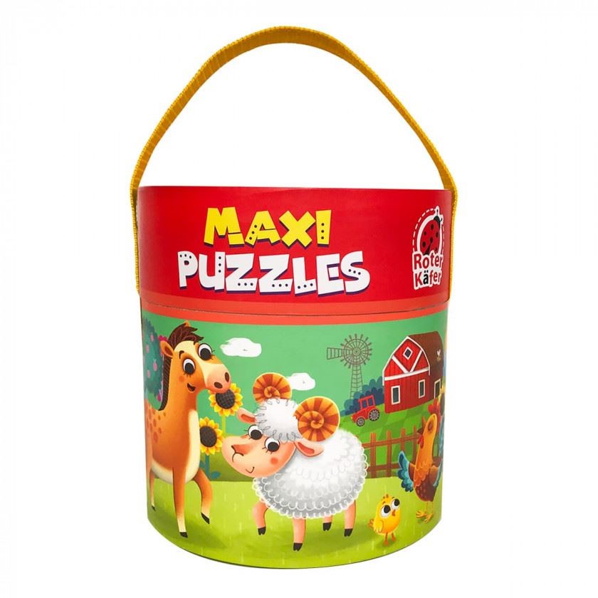 Maxi puzzle educativ Roter Kafer Ferma in tub