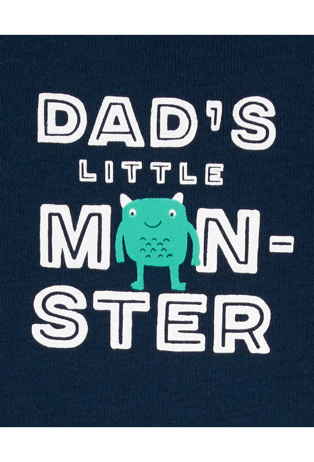 Carter's Комплект 3 в 1 Little Monster - боди, футболка и шортики
