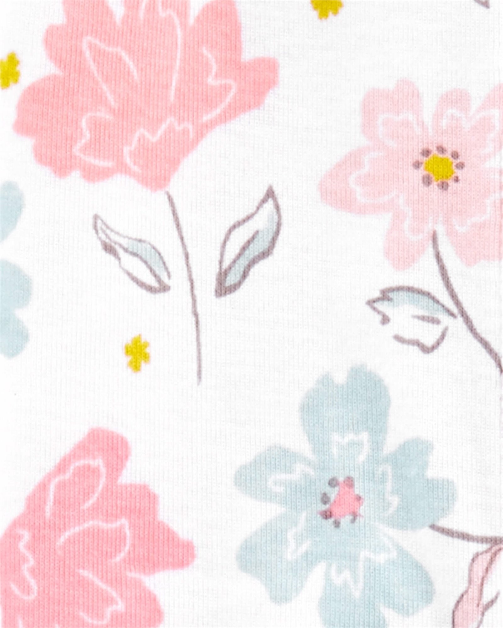 Carter's Пижама с цветочками 100% Органический хлопок
