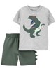 Carter's Комплект 2 в 1 Динозавр - футболка и шортики